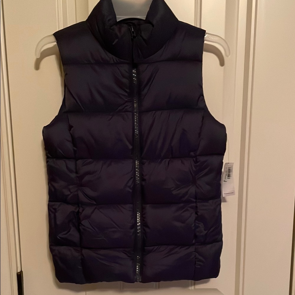 Girls Navy Puffer Vest- Old Navy